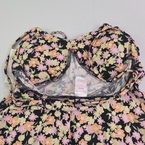 No Boundaries Adjustable Spaghetti Strap Floral Print Dress  - Size Medium NWT - Picture 7 of 15
